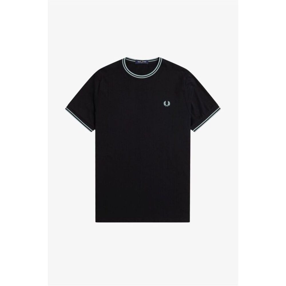 Fred Perry Mens Tipped T-Shirt / Black/Blue